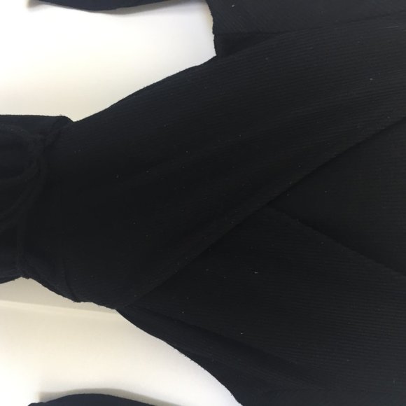 Black wrap mini dress - Picture 2 of 4